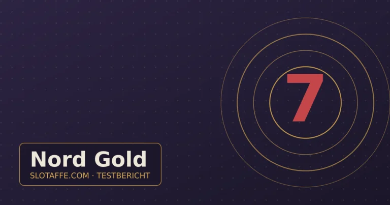 Nord Gold – Titelgrafik des unabhaengigen SlotAffe-Testberichts mit Lizenz, Bonus und Auszahlungsinfos